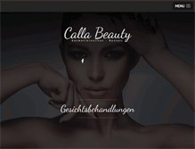 Tablet Screenshot of calla-beauty.de